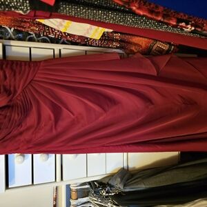 Elegant Burgundy Gown